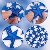 AUEAR, 30 Pack Blue Star Sew On Iron Patch Embroidered
