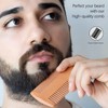Kootinn Wooden Beard Comb Kit, Dual Action Fine & Coarse