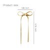 MultiValue Bow Tassel Earrings for Women, Elegant Long Tassel Chain