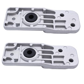 2 pcs/set SHLPDFM Siilver Aluminum Lower Radiator Brackets with Rubber Washer 1310008,13337826,13300486 Compatible with Vauxhall Astra MK VI