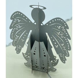 Handmade Christmas Angel 3D Pop Up Card Sympathy Heaven Eternal Love Seasons Greetings