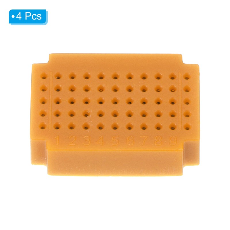 PATIKIL 4pcs Mini Breadboard, Solderless Breadboard Small Breadboard 55 Tie