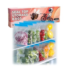 70P BPA-Free Ziplock Bags for Foods Storage,Reusable 3 Size Zip Lock Freezer Bags for Sandwich Fruits Food Storage,Leakproof Ziplock Bag Medium, Large & XLarge Heavy Duty Foods Bag Keep Food Fresh