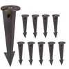 Gardencoin ABS Ground Spikes Stakes Replacement with Brass Insert, 1/2"