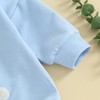 Xiaodriceee Newborn Baby Boy Easter Outfit Bunny Long Sleeve Sweatshirt