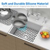 Silicone Sink Mat 2PCS TOOVEM Sink Protectors for Kitchen Sinks,