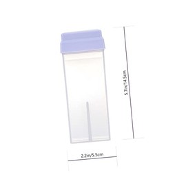 Baluue Baluue 2pcs Hair Removal Wax Bottles Cosmetic Containers Wax Storage Case Wax Sub Bottle Storage Bottles Dehairing Wax Empty Holder Wax Machine for Hair Removal Packing Bottle Abs White