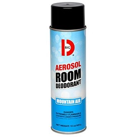 Big D 426 Aerosol Room Deodorant, Mountain Air Fragrance, 15 oz (Pack of 12) - Industrial strength handheld air freshener ideal for restrooms, offices, schools, restaurants, hotels, stores