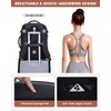 LOVEVOOK Women's Hand Luggage Backpack Large 40L, Black / White