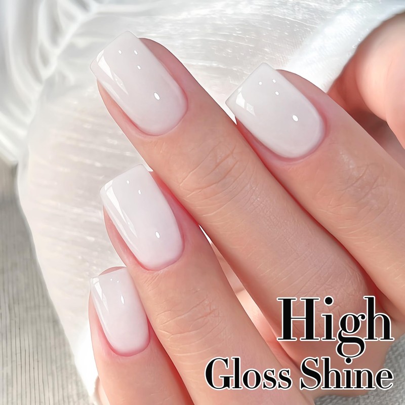Double Rhythm Translucent Gel Polish Sheer Neutral Natural Light Milky