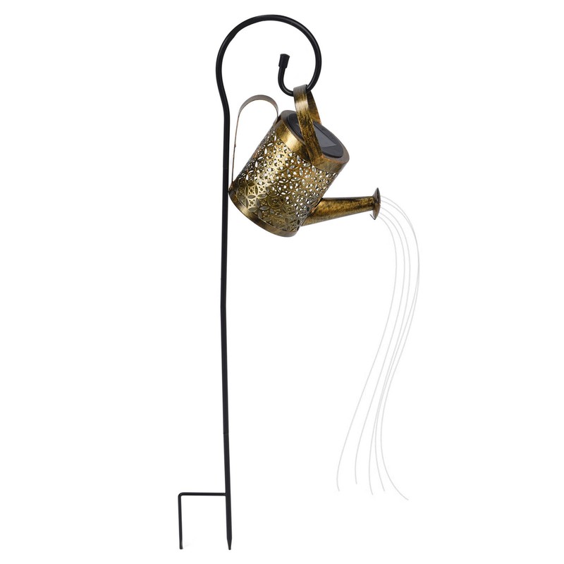 Solar Watering Can Lights Automatic Unique Rust Proof Convenient Retro
