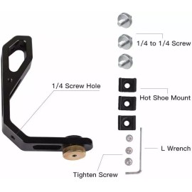 DF DIGITALFOTO M-0667 Universal L Bracket Handle Gimbal Accessory w/ Bean Grip