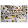 3" CRACKLE DOTS GOLD HOLOGRAM GROSGRAIN RIBBON 4 CHEER BOW HAIRBOW WHITE