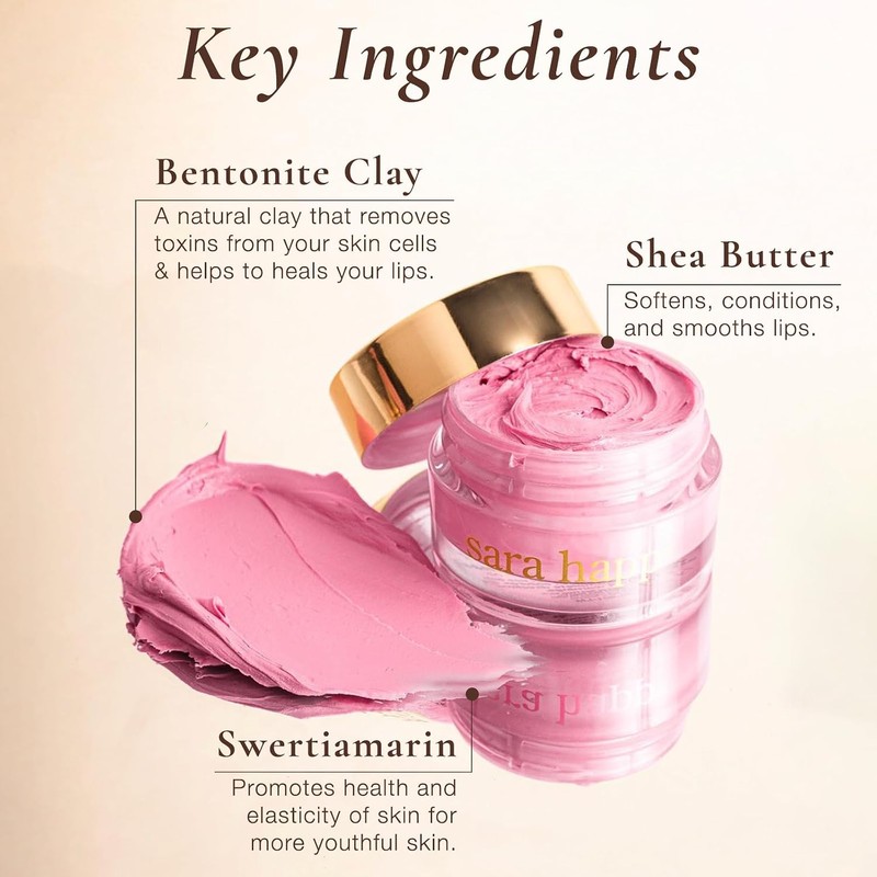 Sara Happ- Duo de mascarilla de arcilla dulce y exfoliante