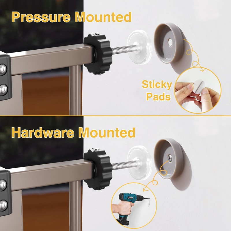 InnoTruth InnoTruth 28.9-49" Baby Gate for Doorways, 30" Tall Extra