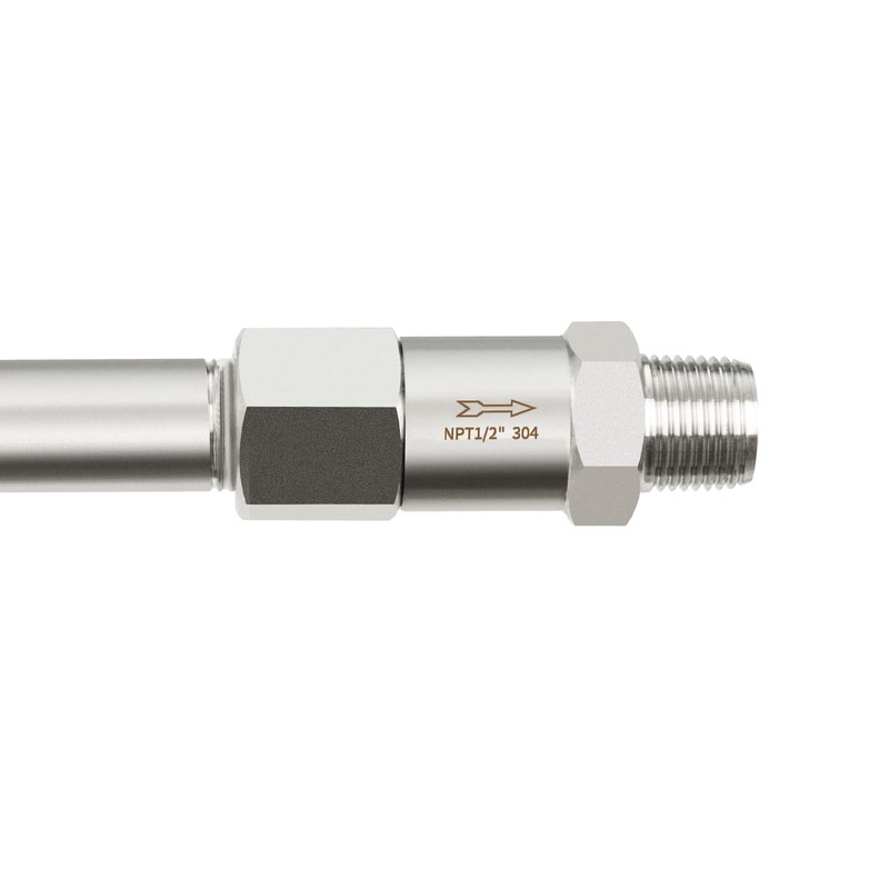 ChillWaves 304 Stainless Steel In-Line Split Check Valve 1/2" NPT