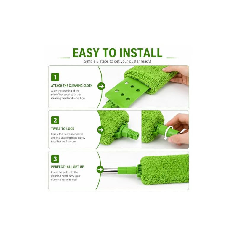 Retractable Gap Dust Cleaner for Hard-to-Reach Spaces