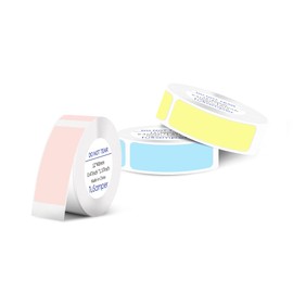 TuSamper Label Maker Tape - D30 Label Tape, Multi Color Sticker Thermal Paper for Phomemo D30 Label Printer, Household Storage Labels, Self-Adhesive Label Tape, 12 mm x 40 mm, Set of 3