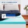 Dual Layer 3 Inch Memory Foam Mattress Topper King Size,