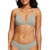 ESPRIT Textured Triangle Bikini Top, Khaki green