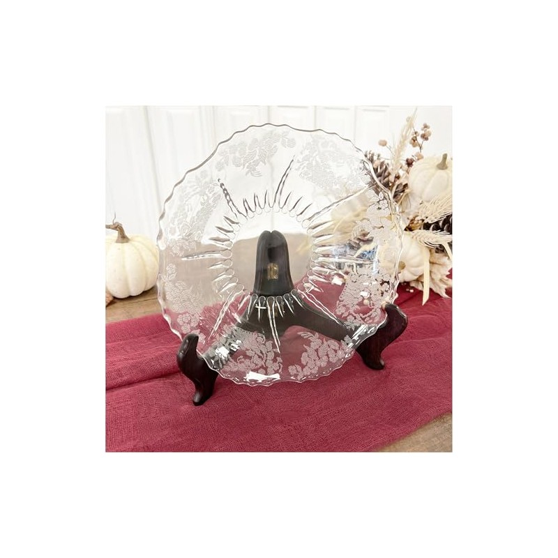 Bard's Hinged Medium Wood Bowl Stand, 5.5" H x 9.25"