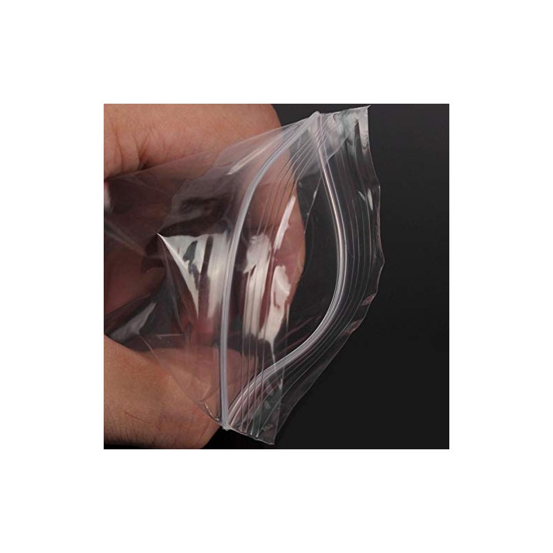 25 7.5" x 7.5" Plastic Grip Seal Bags | Clear