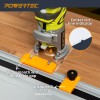 Powertec Router Guide Rail Adapter for Ryobi P601 & Ridgid