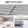 KARVING KING Bundle: BPA Free Large Plastic Meat Cutting Board