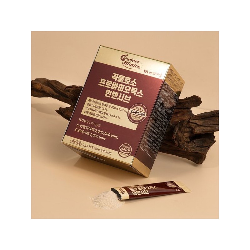 퍼펙트바이오틱스 200만 역가수치 곡물효소 프로바이오틱스 인텐시브 1박스 30포 Perfect Biotics