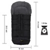 CozyMe Stroller Footmuff, Insulated Stroller Blanket Evelution, Water Repellent Winter