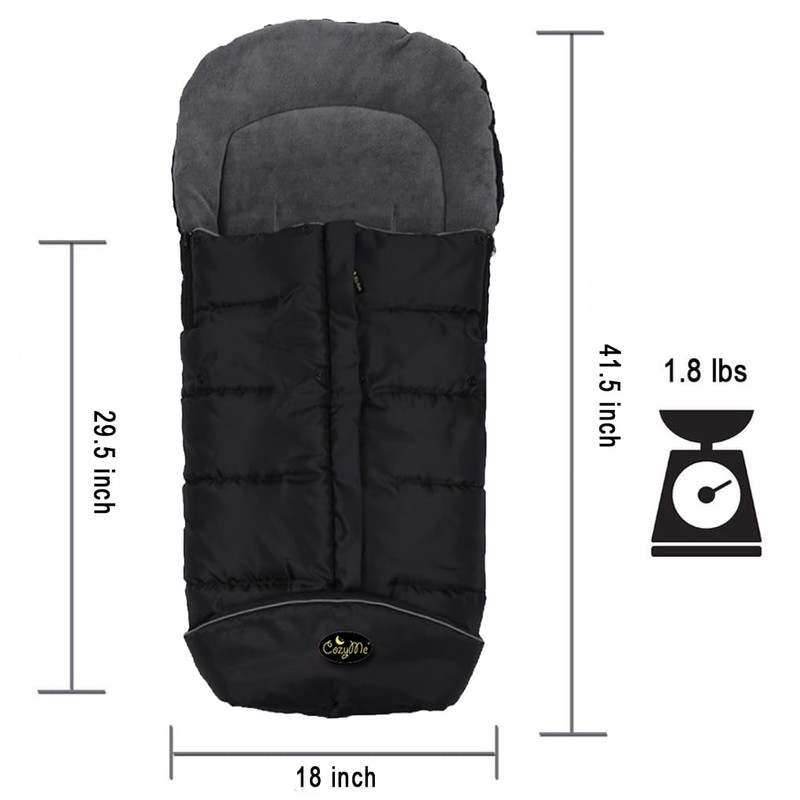 CozyMe Stroller Footmuff, Insulated Stroller Blanket Evelution, Water Repellent Winter