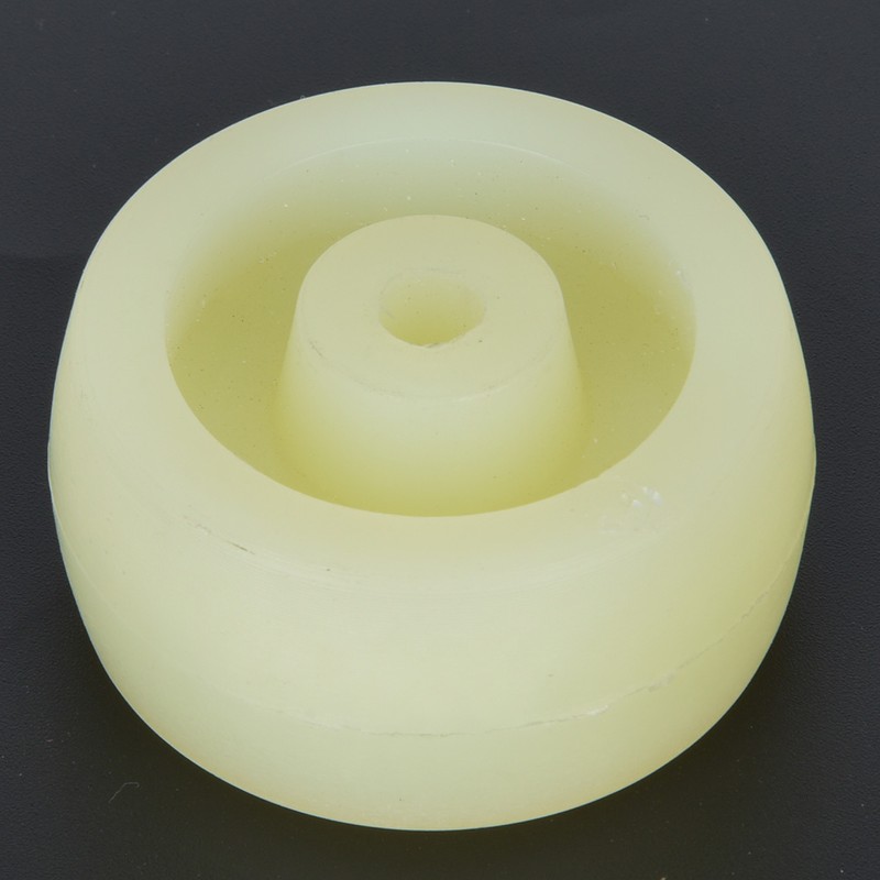 10pcs White Nylon Wheel 2.5 Inches Nylon Round Pulley Caster