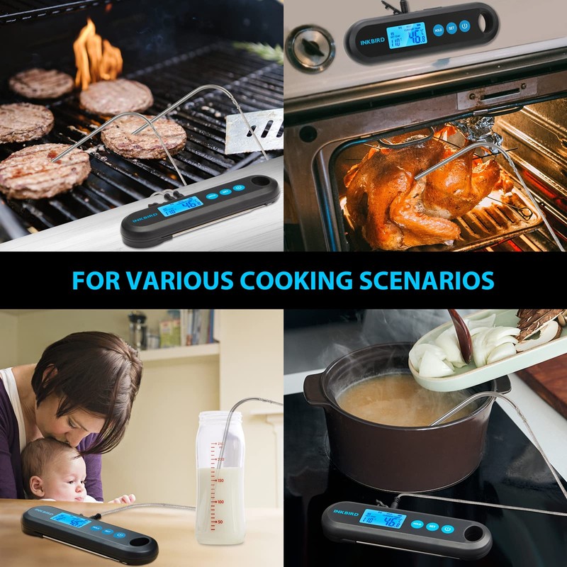 Inkbird Bluetooth Digital Meat Thermometer With External Probes Backlight Display