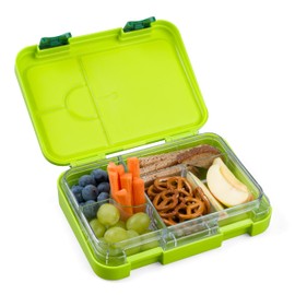JOLLY Jausenbox, Auslaufsichere Brotdose mit herausnehmbaren Fächern, BPA-Frei & Spülmaschinenfest, Kinderfreundlich, kompakt & robust, ideal für Schule, Ausflüge & Kindergarten, Grün