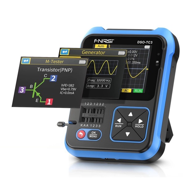 DSO-TC3 3-in-1 Oscilloscope Multimeter, 500KHz Digital Oscilloscope + 6 Waveforms