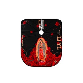 Illuzien Noche La Fe PRO - Capa de peluquero para corte de pelo, accesorios de peluquero resistentes al agua, capa profesional, Negro -, Regular