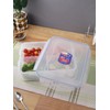 Lock&Lock Contenedor rectangular con divisiones para alimentos 3.9L