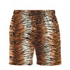 ifamawlea Men's 2 Piece Animal Print Tiger Hawaiian Shirt Shorts