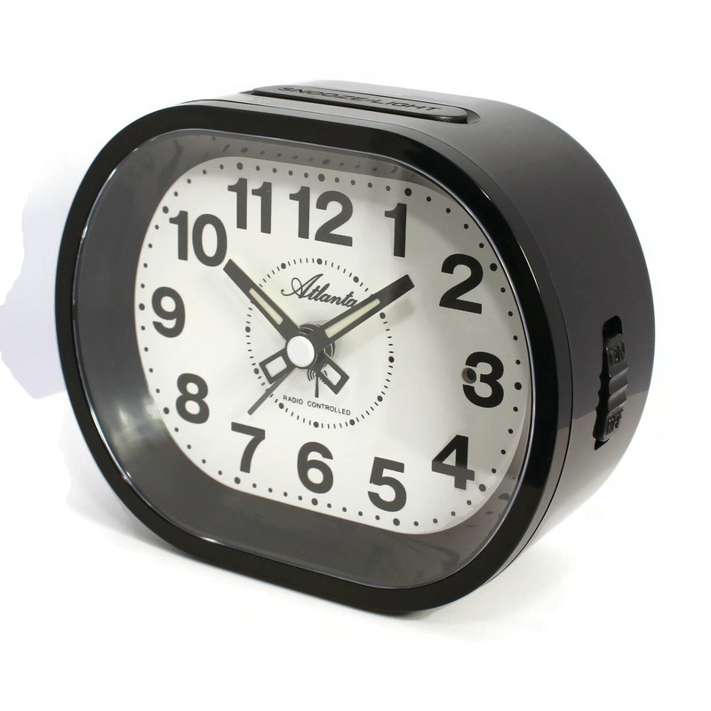 Atlanta Large Radio Alarm Clock Analogue Light Snooze Crescendo Numbers