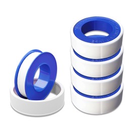 CZ Store Teflon Tape, 10 m, 12 mm Wide, 4 Rolls, Waterproof Tape, Resists Moisture, Atmospheric Acids, Extreme Temperatures, Sanitary Sealing Tape
