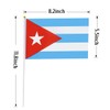Cuba Flag Cuban Small Stick Mini Hand Held Flags Decorations