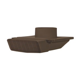 Lancaster Home Products PreVent-It Soffit Vents 4 Inch - Only Design that Prevents Moist Air from Re-entering Home, Under Eave Exterior Vents for Bathroom Exhaust Fan, Screws Included, Brown, 1-Pack, 42503.01