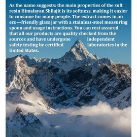 Pure Pure 100% Himalayan Shilajit, Soft Resin, Organic, Extremely Potent, Fulvic Acid