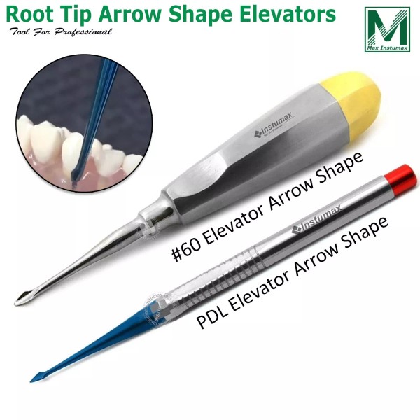 INSTUMAX® PDL Arrow Shape Elevator Dental Luxating Serrated Spade Luxation