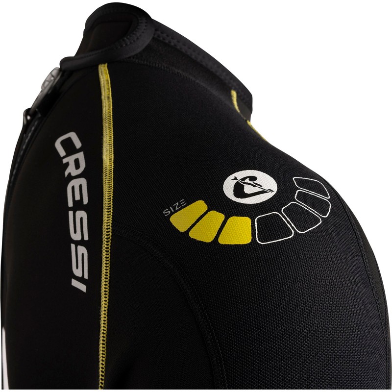 Cressi Baula 2.5 mm Man, Black/Yellow, M