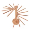 Collapsible Pasta Drying Rack 18 Bars Wooden Spaghetti Stand Dryer