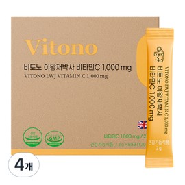 Vitono Dr. Lee Wang-jae Vitamin C 1000mg, 4 units, 60 servings / 비토노 이왕재 박사 비타민C 1000mg, 4개, 60회분
