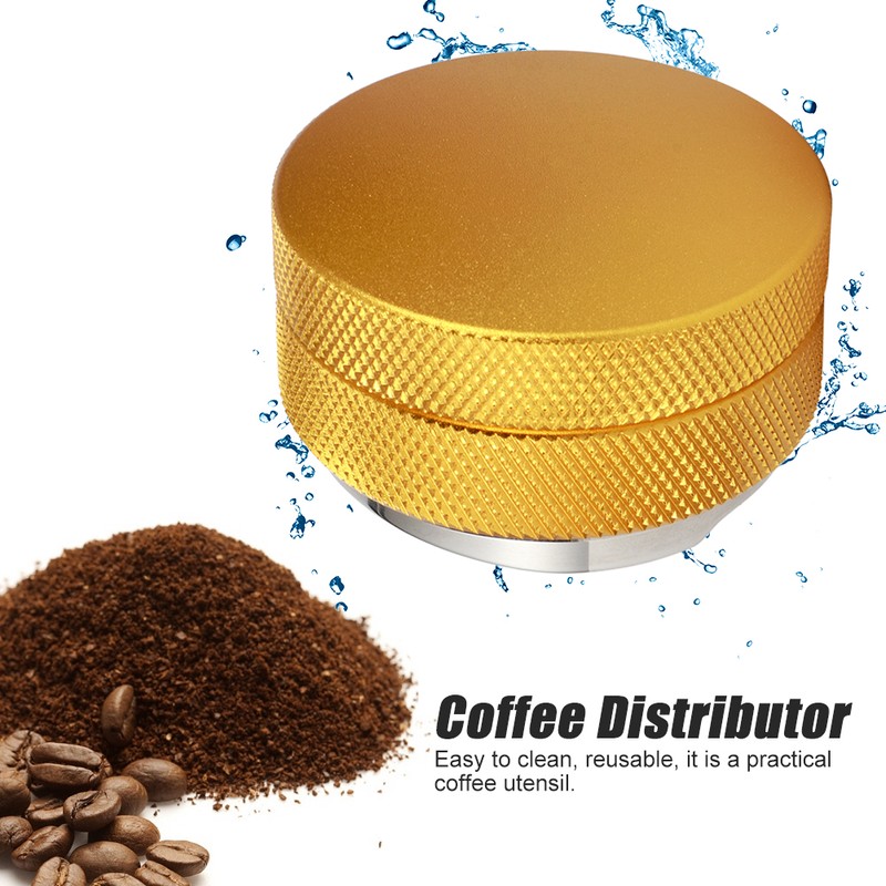 Height Adjustable Stainless Steel Coffee Power Tamper Distributor Leveler Tools