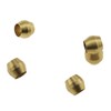 E-outstanding Compression Ferrule Sleeve 50PCS 4mm Brass Double Taper Ferrule