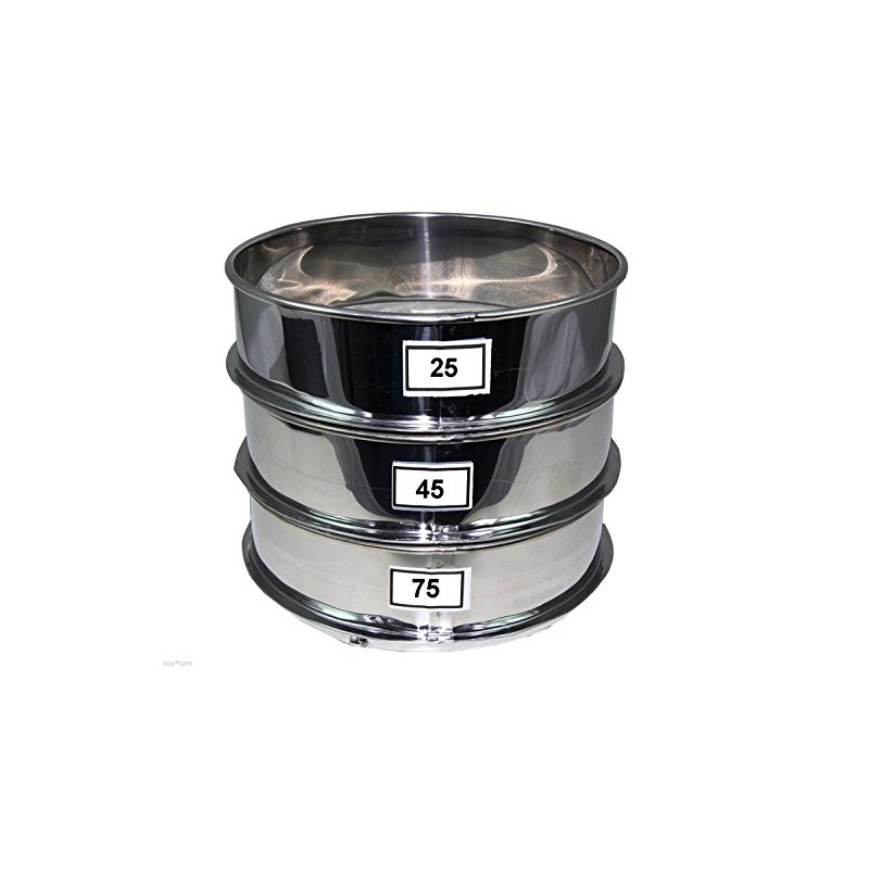 Aluminum Herbal Pollen Hash Extractor stackable sifter 25, 45, 75